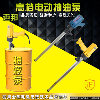 電動防爆不銹鋼抽油泵12/24/220V抽液插桶泵甲醇汽油油桶泵加油泵